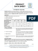 Product Data Sheet: Synthetic Gear Oil