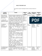 Hypertension - Health Teaching Plan