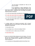 2011 Bar Remedial Law MCQs