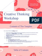 Creative Thinking Workshop: Here Is Where Your Presentation Begins