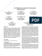 ECBS-IoT System For Air Pollutants Assessment in Underground Infrastructures