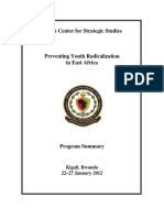 Preventing Youth Radicalization in East Africa Program Summary ACSS