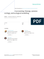 Environmental Accounting: Emergy, Systems Ecology, and Ecological Modelling