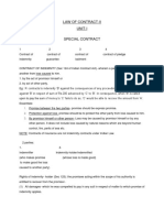 Law of Contract-Unit I With Case Laws