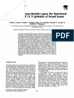 Effects of Polysaccharides Upon The Functional Properties of 11 S Globulin of Broad Beans