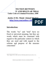 Difference Between Summary and Regular Trial PDF