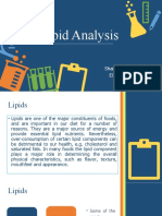 Lipid Analysis: Shairelle Dimapilis Elaiza Herrera BSP 2-3