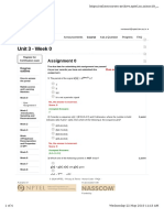 Unit 3 - Week 0: Assignment 0