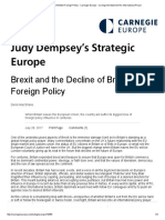 Brexit and The Decline of British Foreign Policy - Carnegie Europe - Carnegie Endowment For International Peace