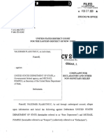 Иск к Госдепу VP Complaint 022720 Filed