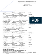 ĐỀ THI VÀ ĐÁP ÁN HỌC SINH GIỎI LỚP 12 TPHCM NĂM HỌC 2019-2020 MÔN TIẾNG ANH