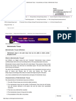 Meristematic Tissue - Characteristics and Types of Meristematic Tissue PDF