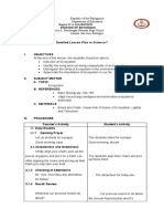 Detailed Lesson Plan in Science 7: Division of Batangas