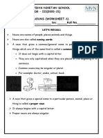 Nouns Worksheet 1 Answers