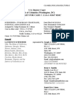 Schneider V J.P. Morgan Chase U.S. District Court District of Columbia 14-01047 Docket