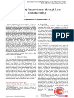 Productivity Improvement Through Lean Manufacturing: Manikandaprabu S, Anbuudayasankar S. P