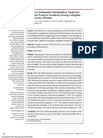 Preventive Osteopathic Manipulative Treatment and Stress Fracture Incidence Among Collegiate Cross-Country Athletes