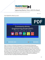 Communications Engineering Mastery Test 9 ECE Pre-Board