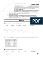 Chemistry 101 SPRING 2005: Final Form B SECTIONS 501-511 Dr. Keeney-Kennicutt