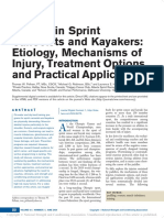 Injuries in Sprint Canoeists and Kayakers Etiology, Mechanisms of Injury, Treatment Options, and Practical Applications