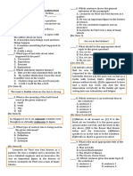 Directions: Read and Analyze The Questions: English 7 Fourth Unified Quarter Examination