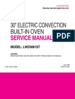 30" Electric Convection Built-In Oven: Service Manual