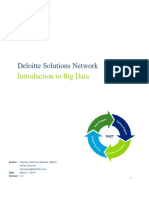 Deloitte Solutions Network: Introduction To Big Data