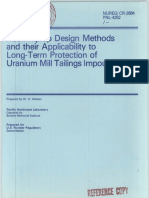 Rock Riprap Design Methods and Their Applicability To Long-Term Protection of Uranium Mill Tailings Impoundments