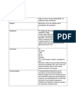 ISBAR Worksheet Olivia Jones Jasgou1752