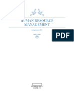 Human Resource Management: Assignment #05