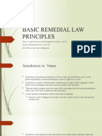 Basic Remedial Law Principles