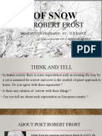 Dust of Snow: Poet-Robert Frost