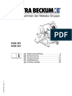 Electra Beckum Metabo KGS 301-331 Saw