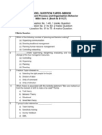 Sikkim Manipal MBA 1 SEM MB0038-Management Process and Organization Behavior-MQP