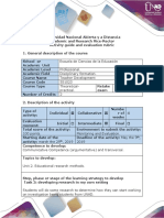 Activity Guide and Evaluation Rubric - Task 3 - Developing Research in My Own Setting