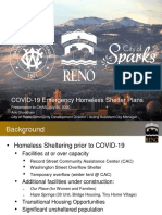 COVID-19 Emergency Homeless Shelter Plans