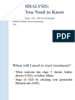 What You Need To Know: Hemodialysis