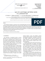 High Cycle Fatigue, Low Cycle Fatigue and Failure Modes of A Carburized Steel