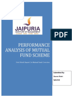 Performance Analysis of Mutual Fund Scheme