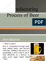 Manufacturing Process of Beer