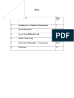 Application of Principles of Management in TATA and Kotak Mahindra Bank