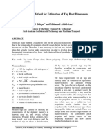 A New Proposal Method For Estimation of Tug Boat Dimensions: Walid Bahgat and Mohamed Abdel-Aziz