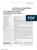 Cardiorespiratory Fitness As A Quantitative Predictor of All-Cause Mortality and Cardiovascular Events in Healthy Men and Women