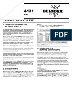 Belzona 4131: Instructions For Use