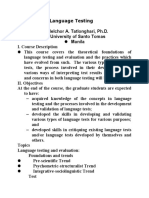 Language Testing Handout (UST)