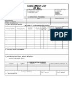 Assignment List ICS 204: From (Date and Time) : To (Date and Time) : Command Group: Division: Staging Area