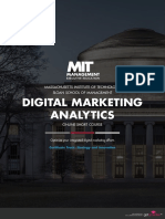 Mit Digital Marketing Analytics Online Short Program Brochure