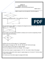CBSE Class 8 Mathematics Worksheet - Understanding Quadrilaterals