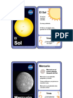 Juego de Tarjetas Del Sistema Solar PDF