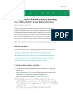 Pandas Tutorial 1: Pandas Basics (Reading Data Files, Dataframes, Data Selection)